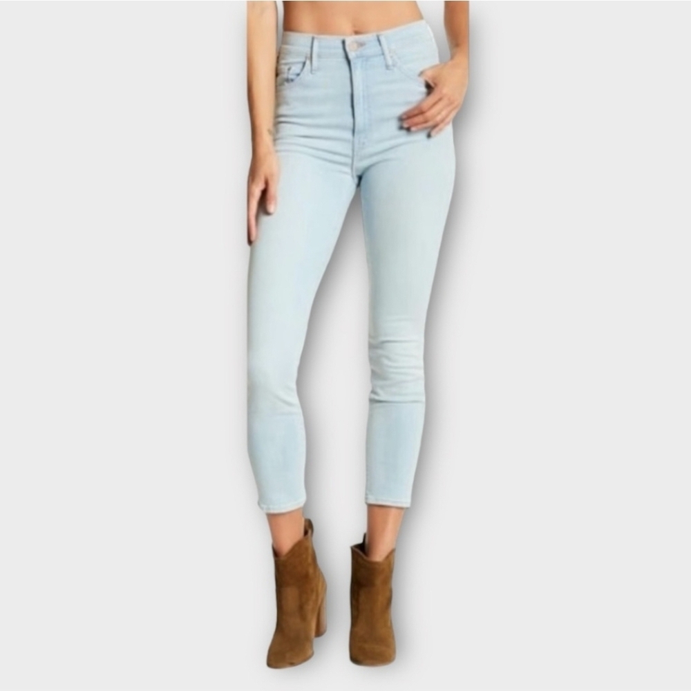 Mother The Swooner Crop Wash Swimming Lessons Skinny Jeans Sz 28